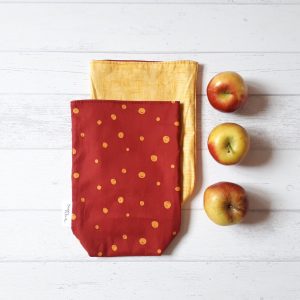 Geschenkbeutel Sonnenpunkte rot
