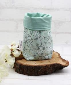 Geschenkbeutel aus Stoff Kirschblüte grün