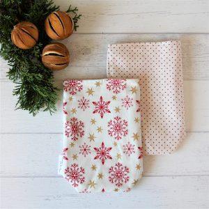 Geschenkbeutel aus Stoff zu Weihnachten als Alternative zu Geschenkpapier