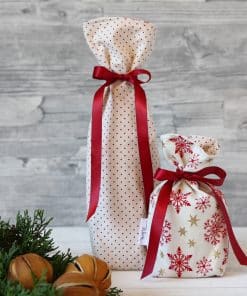 Geschenkbeutel aus Stoff zu Weihnachten als Alternative zu Geschenkpapier