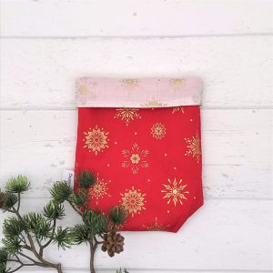 Geschenkbeutel Christmas Stars rot