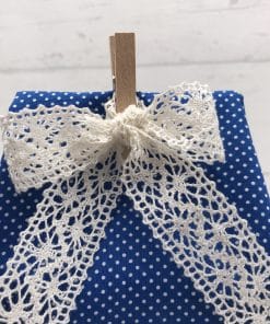 Geschenkbeutel aus Stoff als alternative Geschenkverpackung Eisblume