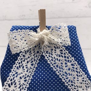 Geschenkbeutel aus Stoff als alternative Geschenkverpackung Eisblume