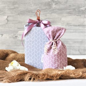 Geschenkbeutel Wabe rosé