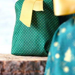 Geschenkbeutel Tannengold