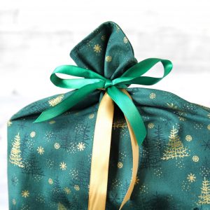 Geschenkbeutel Tannengold