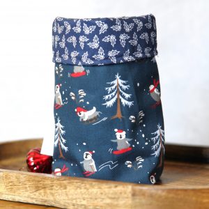 Geschenkbeutel Schlittenfahrt