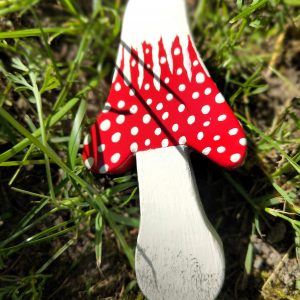Fliegenpilz aus Holz