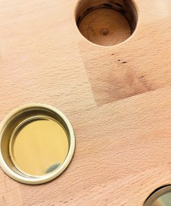 Teelichhalter aus Buchenholz für 5 Teelichter