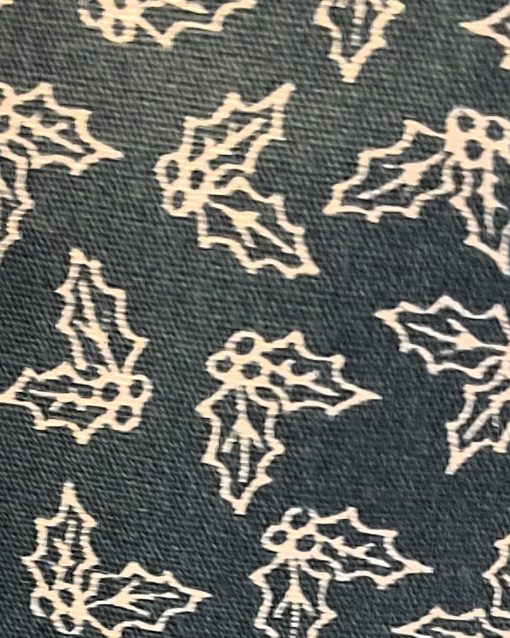Waldgeflüster, Weihnachtsmotiv mit Waldtieren in blau und innen grüne Blätter