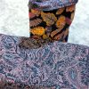 Geschenkbeutel Phönix mit Vögeln, innen lila Rankmuster