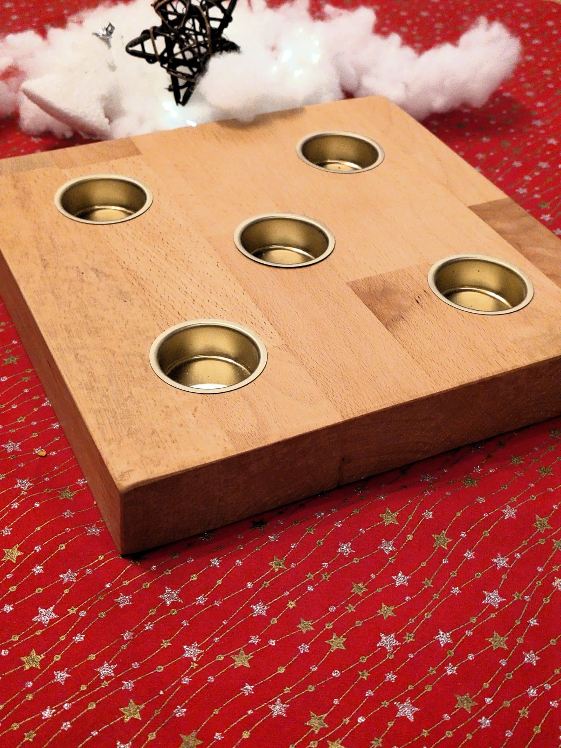 Teelichthalter aus Holz