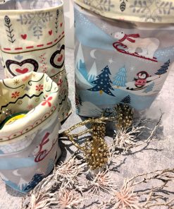 nachhaltige Geschenkbeutel aus Stoff für Weihnachten