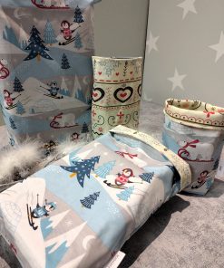 nachhaltige Geschenkverpackung aus Stoff für Weihnachten