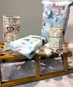 nachhaltige Geschenkverpackung aus Stoff für Weihnachten