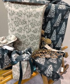 Geschenkbeutel für Weihnachten in tannengrün