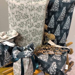 Geschenkbeutel für Weihnachten in tannengrün