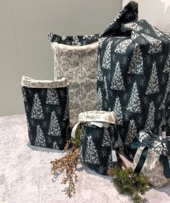 Geschenkbeutel für Weihnachten in tannengrün