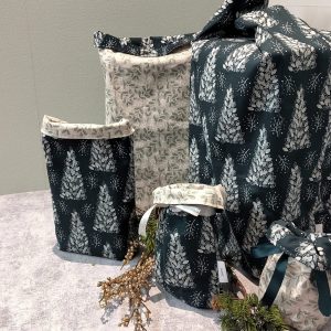 Geschenkbeutel für Weihnachten in tannengrün