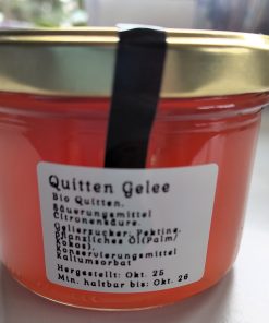Quittengelee im Mini Geschenkbeutel