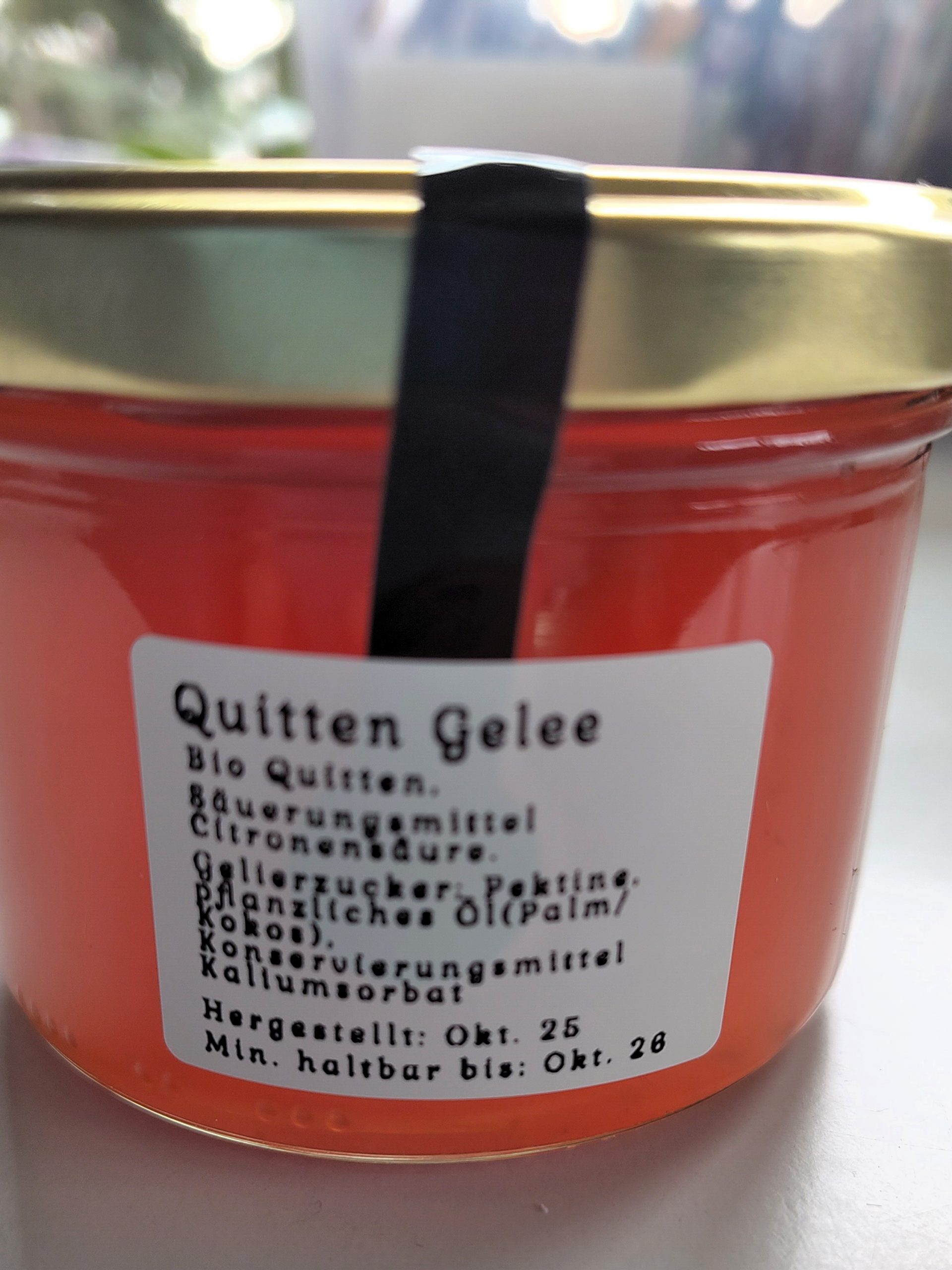 Quittengelee im Mini Geschenkbeutel